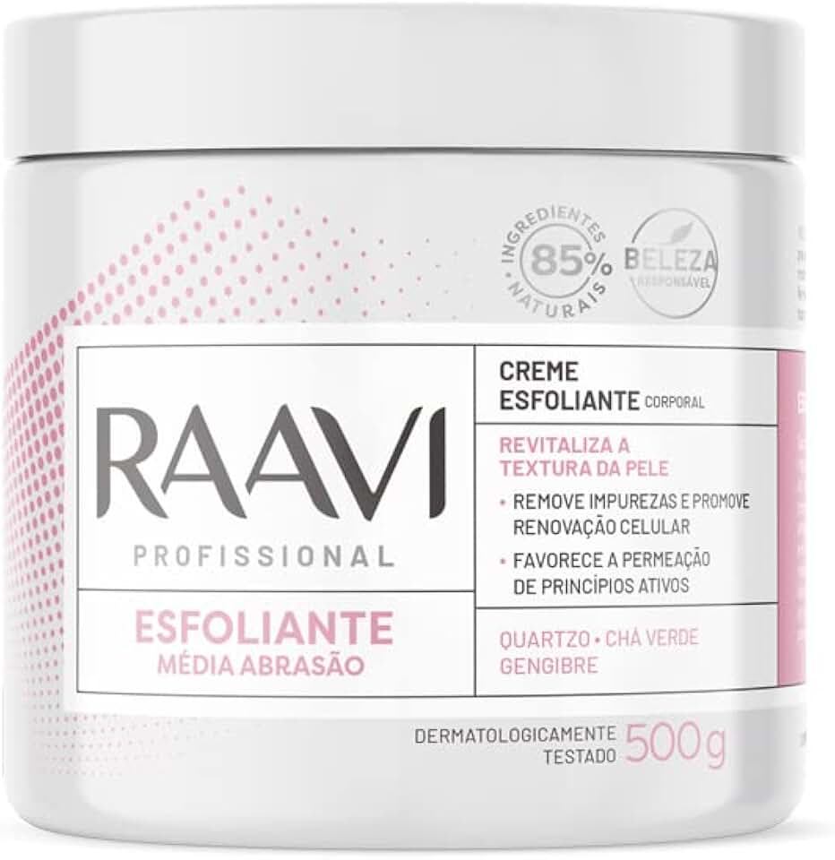 Raavi Crème Esfoliante Media Abrasao 500G Rosa