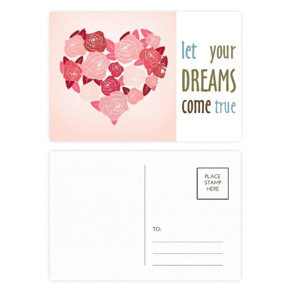 Tarjetas de agradecimiento de San Valentín con rosas y corazones, 20 uds 4