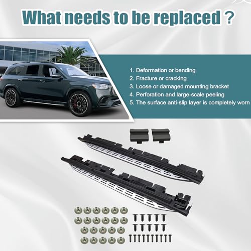 Estribos laterales para Mercedes Benz GLS X167 2020-2026 miniatura 6