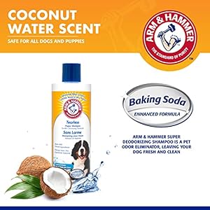 Arm & Hammer for Pets Tearless Puppy Shampoo | Tearless Dog Shampoo for Puppies Gently Cleans & Deodorizes | Fresh Coconut Water Scent That All Dogs Love, 16 oz Bottle Arm & Hammer for Pets Tearless Puppy Shampoo | Tearless Dog Shampoo for Puppies Gently Cleans & Deodorizes | Fresh Coconut Water Scent That All Dogs Love, 16 oz Bottle