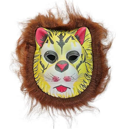 Image of PoPo Toys Animal Dog Face Mask for Kids | Party Supplies for an Animal Themed Halloween /Holi | Pack of 1 (Any One Assorted Color