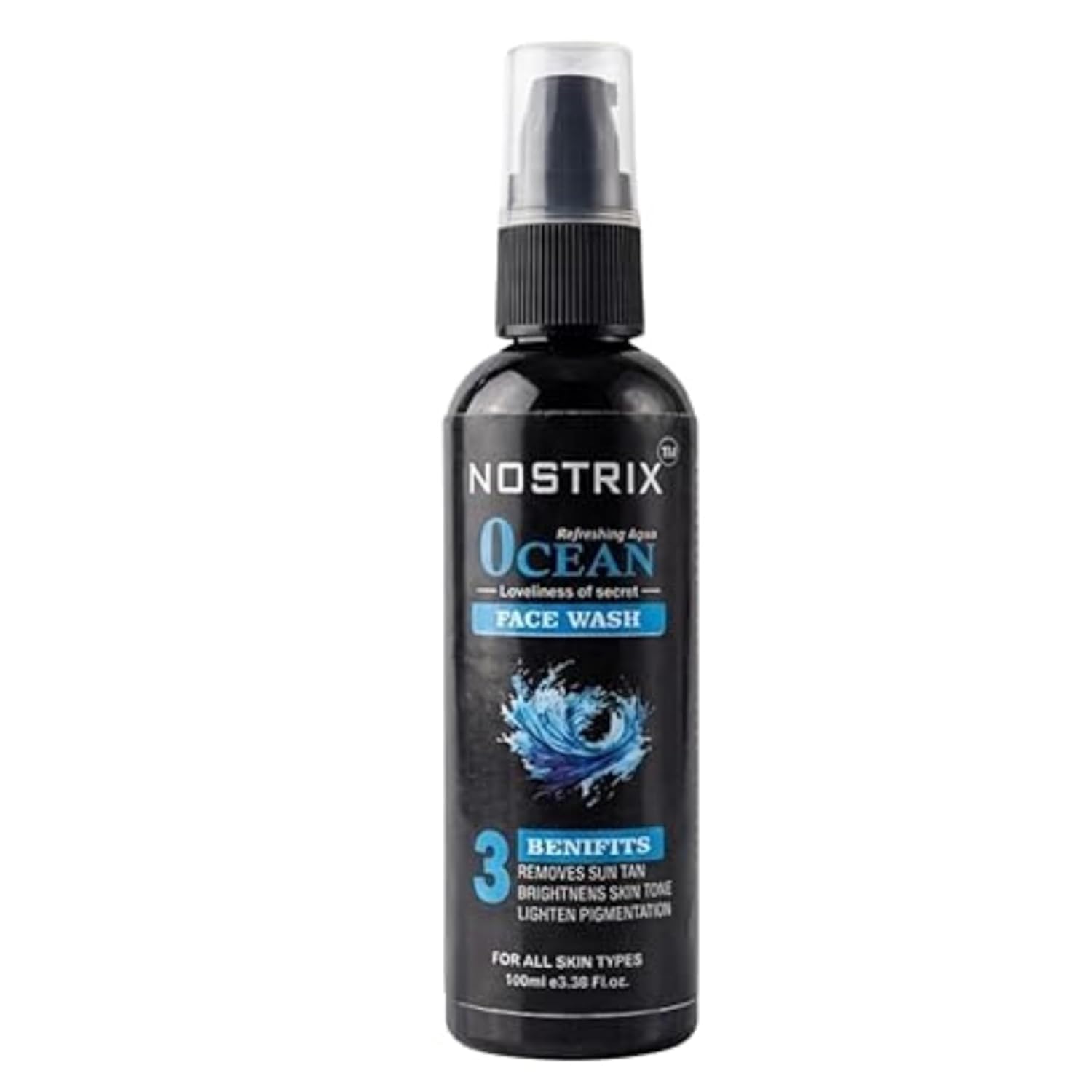 Refreshing Aqua Ocean Face Wash, Removes Sun Tan, Brightens Skin Tone, Lightens Pigmentation, for All Skin Types, 100ml (Pack of 1) (A,.,.,.)-image-49