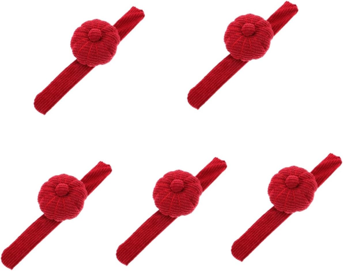 Tofficu 5pcs Wrist Pin Cushion Organizer Corduroy Sewing Accessory for Needles -catching Patterns for Quilting and Crafting Keeps Safe and Within Reach
