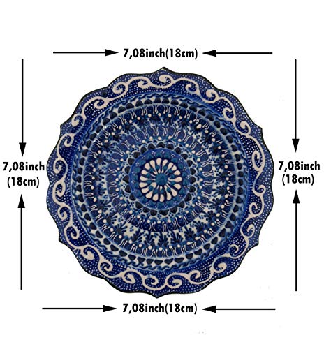 Ayennur Turkish Decorative Plate Handmade Ceramic Ornament For Home&Office Wall Decor #TOP4