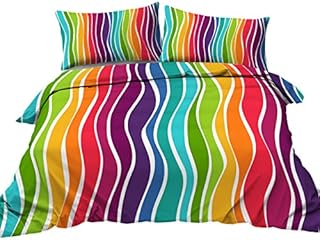 BlessLiving Skull Bedding Set King Size 3 Piece Duvet Cover Set with Zipper Closure,Ties 3D Vintage Skull Printed Pattern Halloween Bed Set Purple Orange and Blue