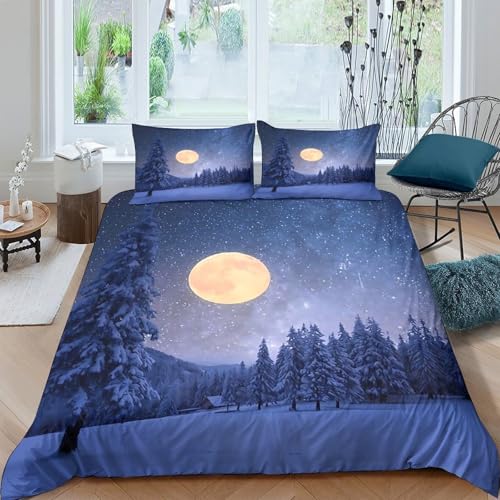 Housse de Couette Chat d'hiver à Fermeture Éclair Ultra Douce