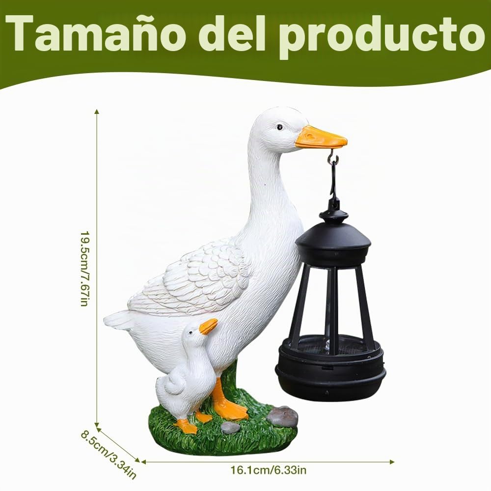 Figuras Decorativas De Jardín para Exteriores con Farol Solar, Decoracion Jardin Exterior, Solar Estatuas Al Aire Libre Npara Exteriores, para Balcón, Terrazas, Regalos