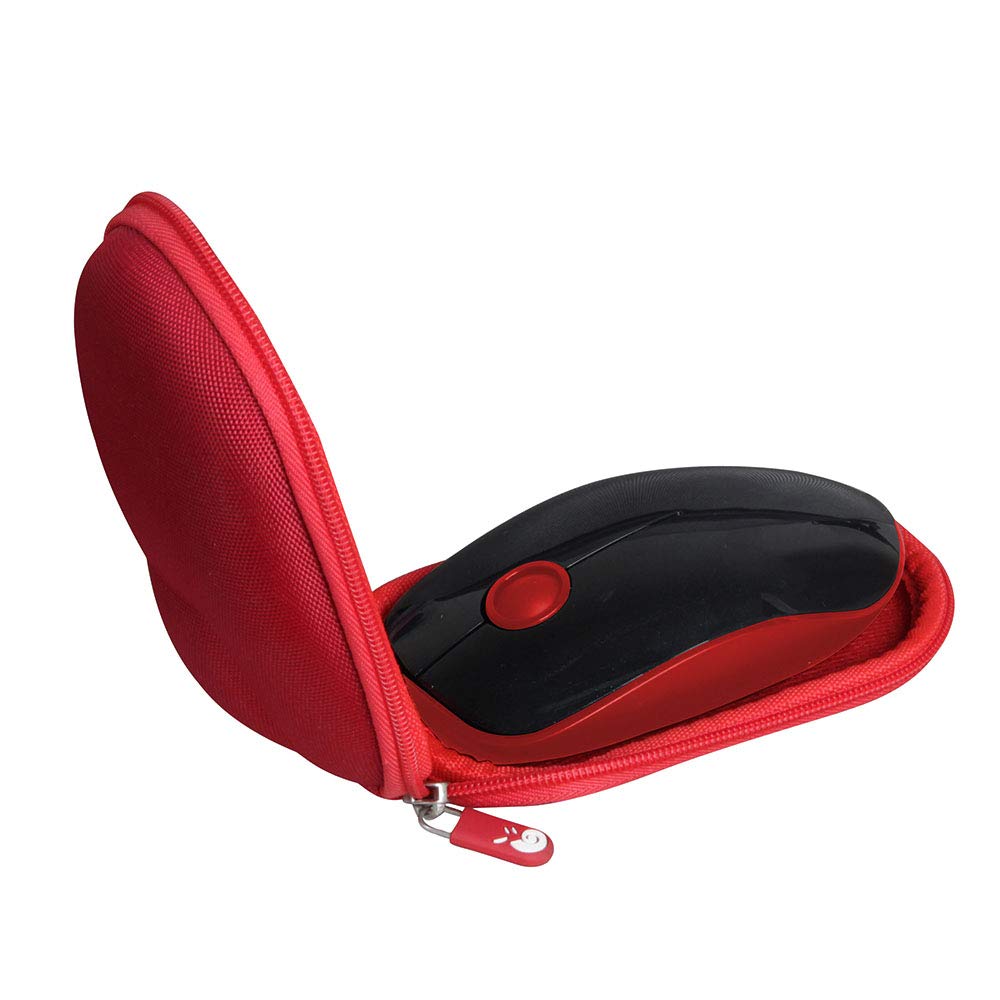 Hermitshell Hard Travel Case for VicTsing Slim Wireless Mouse 2.4G Silent Laptop Mouse (Only Case) (Red)