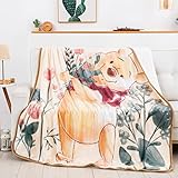 Northwest Winnie The Pooh Silk Touch Sherpa Throw Blanket, 60' x 80', My Flowers