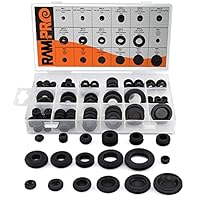 Algopix Similar Product 7 - 125pc 18 Sizes Rubber Grommet Kit 