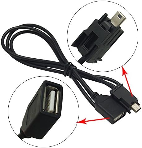 Miniatura 5 de FEELDO - Cable adaptador de radio de audio USB a mini puerto USB para Nissan X-Trail Tenna Bluebird Sylphy