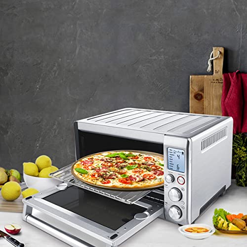 2 Pack Pizza Pan,Non-Stick Perforated Pizza Pans Compatible For Breville,Cosori Smart Oven,12.6 Inch Pizza Baking Pan,Golden Carbon Steel Pizza Tray,Organosilicon Coated Crisper Pan,Dishwasher Safe #TOP6