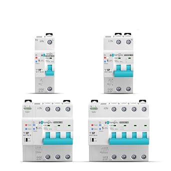 TUYA MCB WiFi Power Metering Circuit Breaker Smart Life Remote Control Automatic Wireless Interruptor Reclosing Switch 1P 1-63A Adjustable