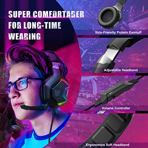 ONIKUMA Gaming Headset for PS5, PS4, Xbox Series X|S