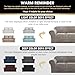 PrinceDeco Velvet Couch Cover Loveseat Covers for 2 Cushion Couch 3 Piece Sofa Covers for Dogs Washable Loveseat Covers Width Up to 72 Inch No Slip Stretch Sofa Slipcover(Medium, Taupe)