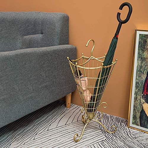 Porte-parapluie Creative d pour sol sec : protégez votre couloir avec ce support en fer - 5