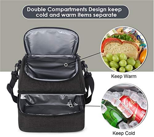 Mier double decker insulated lunch box Clearance