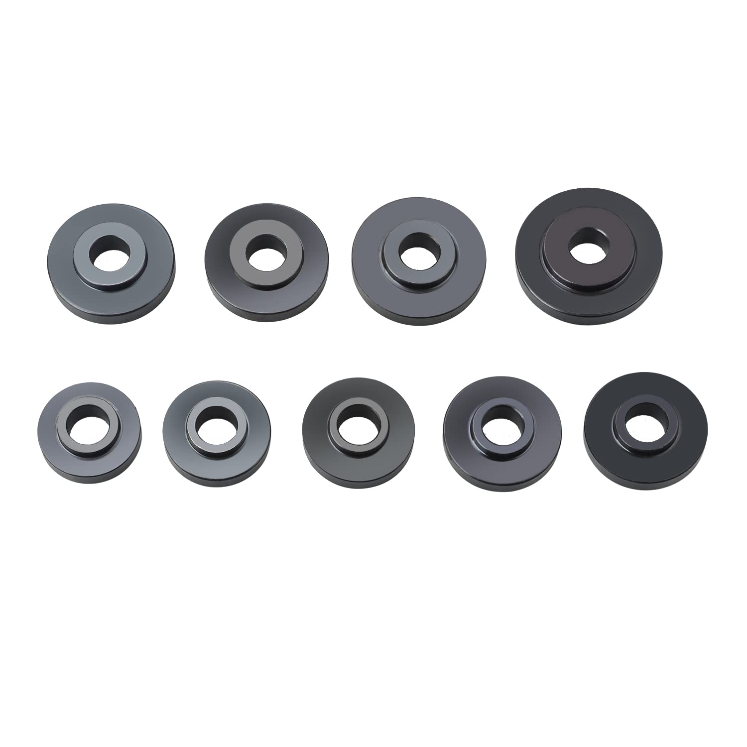 19 pezzi Set estrattori cuscinetti ruote Utensile montaggio e smontaggio mozzi ruote, compatibile con VW, Audi, Vauxhall, Fiat, BMW, Ford