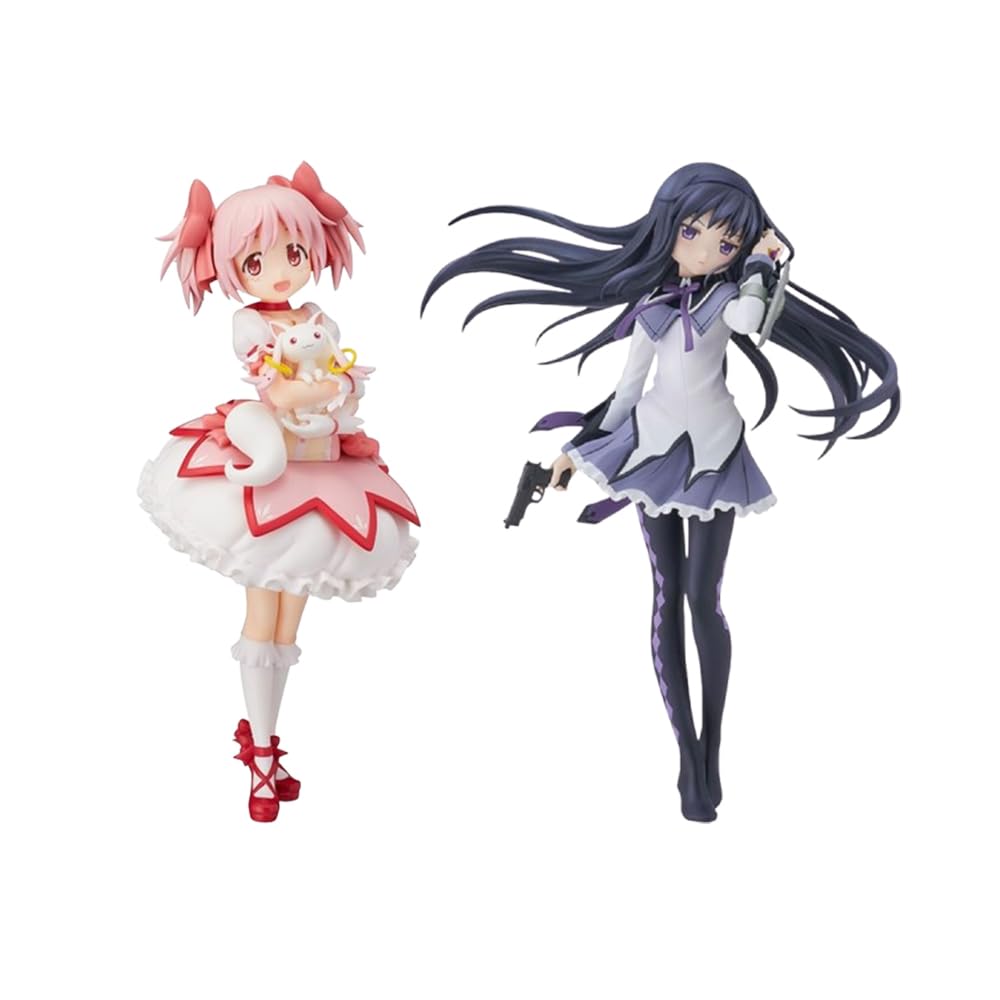 Tongyundacheng Anime Kaname Madoka Figure Akemi Homura Action Figure Anime Character Models PVC Collectible Statue Desktop Decoration Ornament — image 1