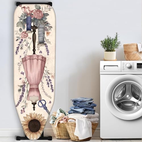 Image of Nuxovilar Sunflower Sewing Mannequin Ironing Board Cover 15x54 Polyester