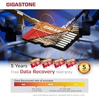 [5 Jahre kostenlose Datenrettung] GIGASTONE 64GB Micro SD Karte mit USB 3.2 Typ C Kartenleser, 4K Kamera Pro MAX, bis zu 100 MB/s, für GoPro 4K UHD Video, A2 V30 MicroSDXC Speicherkarte – Ansicht 6