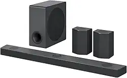 LG Home Theater Sound Bar 810W RMS, 9.1.5, Triplos Canais de Disparo, Imax, Dolby Atmos, DTS X, Alexa, Google - S95QR