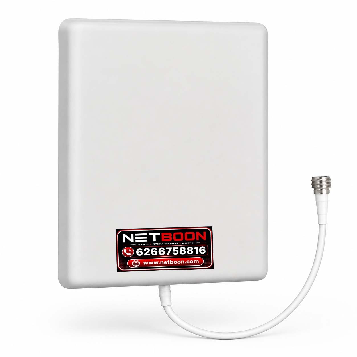 NETBOON 9 dBi Patch Panel Antenna | Wideband 698-2700 MHz | Indoor/Outdoor Directional Antenna | Made in India | Threaded RF Interface | Wall/Pole Mount-image-8