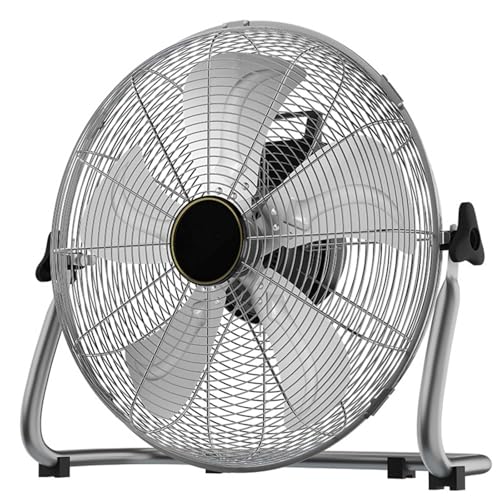 Hochgeschwindigkeits- Industrieventilator- 50, 8 cm, 4 Geschwindigkeiten, 180° verstellbare Neigung, robustes Metalldesign für Garage und Werkstatt