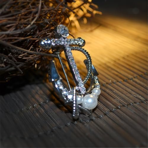 Image of Cameo Brooch Vintage Silver Tone Lady Portrait Brooch Pins for Women Victorian Jewelry Crystal Rhinestone Brooches for Hat Scarf Collar Lapel Handbags Shawls for Christmas