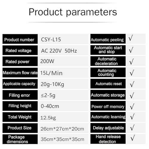 Maszyna do napełniania lepkich płynów - automatyczny dozownik miodu o przepływie MAX 7 l/min, napełnia 20 ml - 10000 ml do pasty sezamowej, masła orzechowego, kremowego