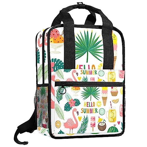Sac à dos flamant rose ajustable pour éviter les sangles qui glissent chez les enfants