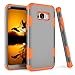 Galaxy S8 Case, KAMII 3in1 [Shockproof] Drop-Protection Hard PC Soft Silicone Combo Hybrid Impact Defender Heavy Duty Full-Body Protective Case Cover for Samsung Galaxy S8 (Grey+Orange)