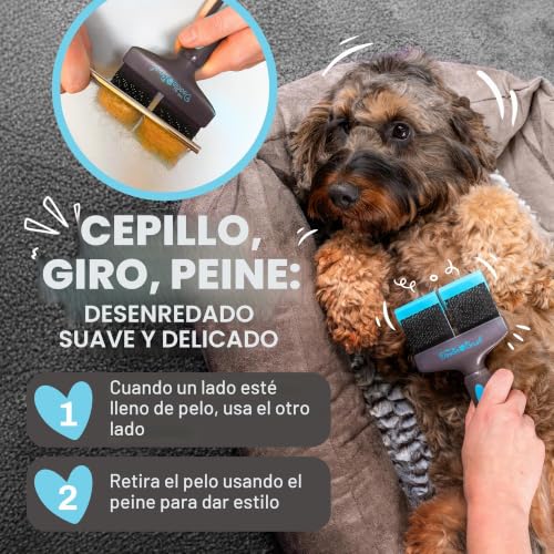 Cepillo para perros doodles labradoodle goldendoodle kit de aseo largo 3