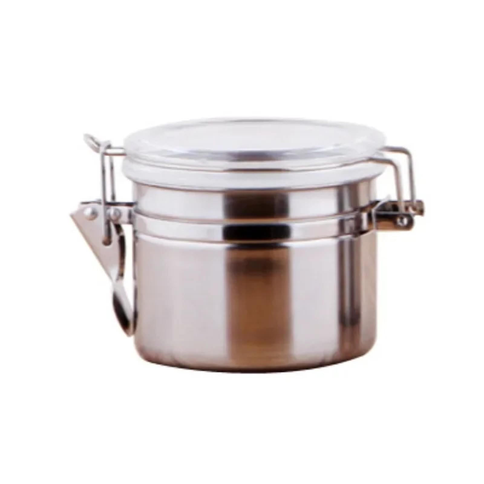 FDBTYJN Tea Caddy Kitchen Tool Coffee Storage Sealed Tank Stainless Steel Jar Tea Bean Containers(10x7.5 cm)