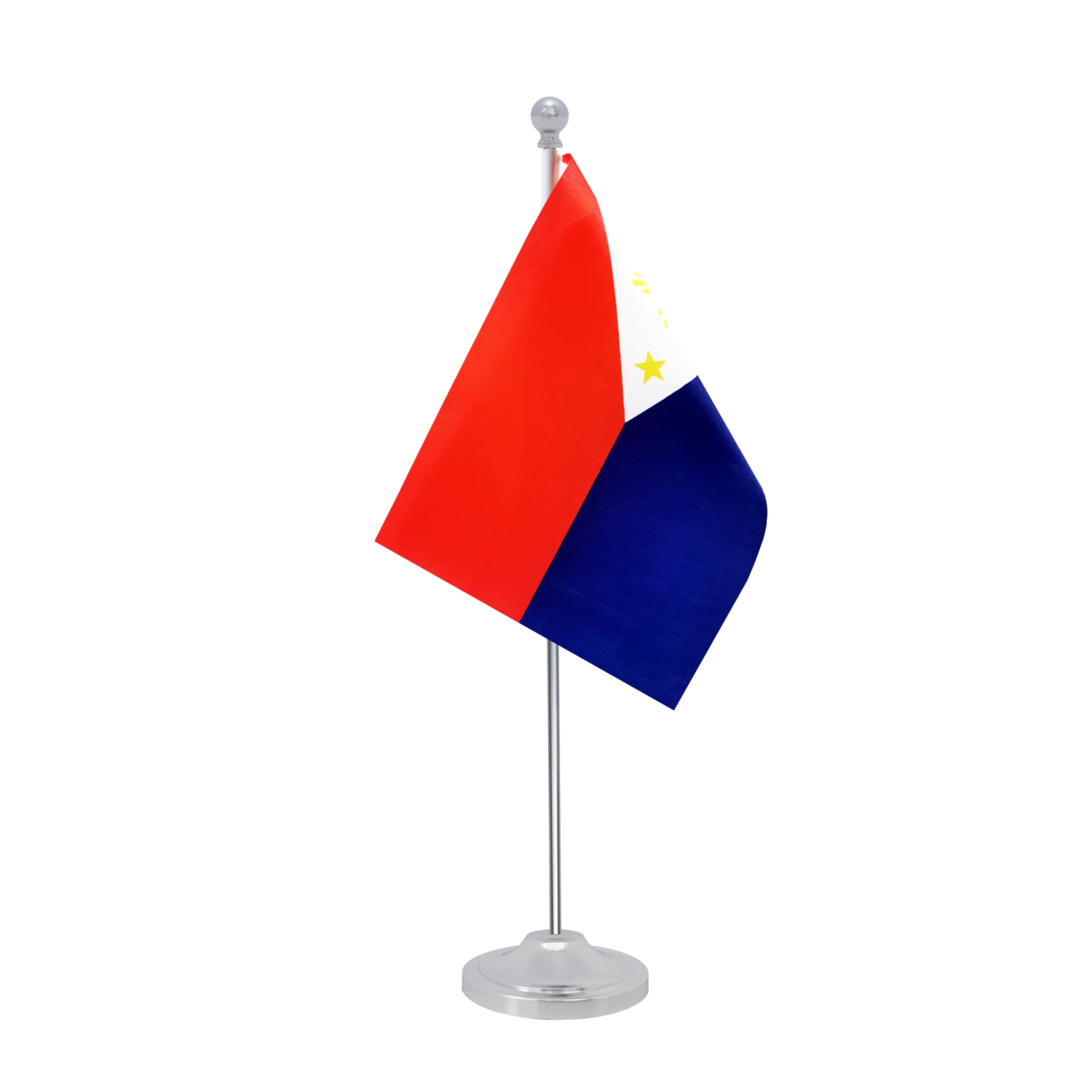 Rotenl Philippines Desk Flag, Filipino Table Office Flag with Metal Pole and Stand Base, International Country Flags, Festival Event Celebration, Classroom Meeting Desktop Decor (Philippines)