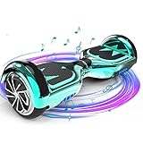 BLUETOOTH & KONTROLLLEUCHTE: Die Bluetooth-Übertragung wird verwendet, um die Verbindung zwischen dem Balance-Auto und dem Mobiltelefon herzustellen und jederzeit und überall Musik abzuspielen. LED-Fahrlichter erhöhen die Sicherheit beim Fahren bei Nacht erheblich.