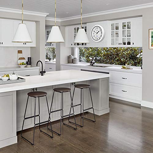 Guten 11 Inch Sealed Indoor Outdoor Silent Non-Ticking Waterproof Wall Clock, Dustproof Battery Operated Quality Quartz Round Clock For Patio, Home, Living Room Decor #TOP7