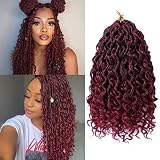 LIYATE Goddess Locs Crochet Hair 10 Inch 6 Packs Faux Locs Crochet Hair for Kids Pre Looped Soft Riv