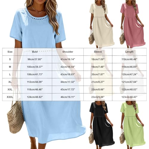 Robe décontractée grande taille longue et légère col V