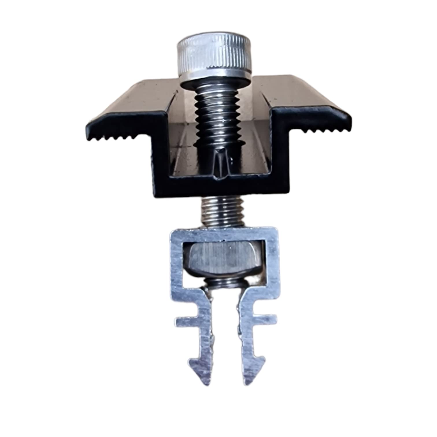 Produktbild von 9-tlg. Solar Modul Halterung Set - Mittelklemme 30mm, Aluminium, Schwarz