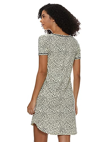 Image of A.T.U.N. (ALL THINGS UBER NICE) Womens Printed Cotton Round Neck Knee Length Regular Dress