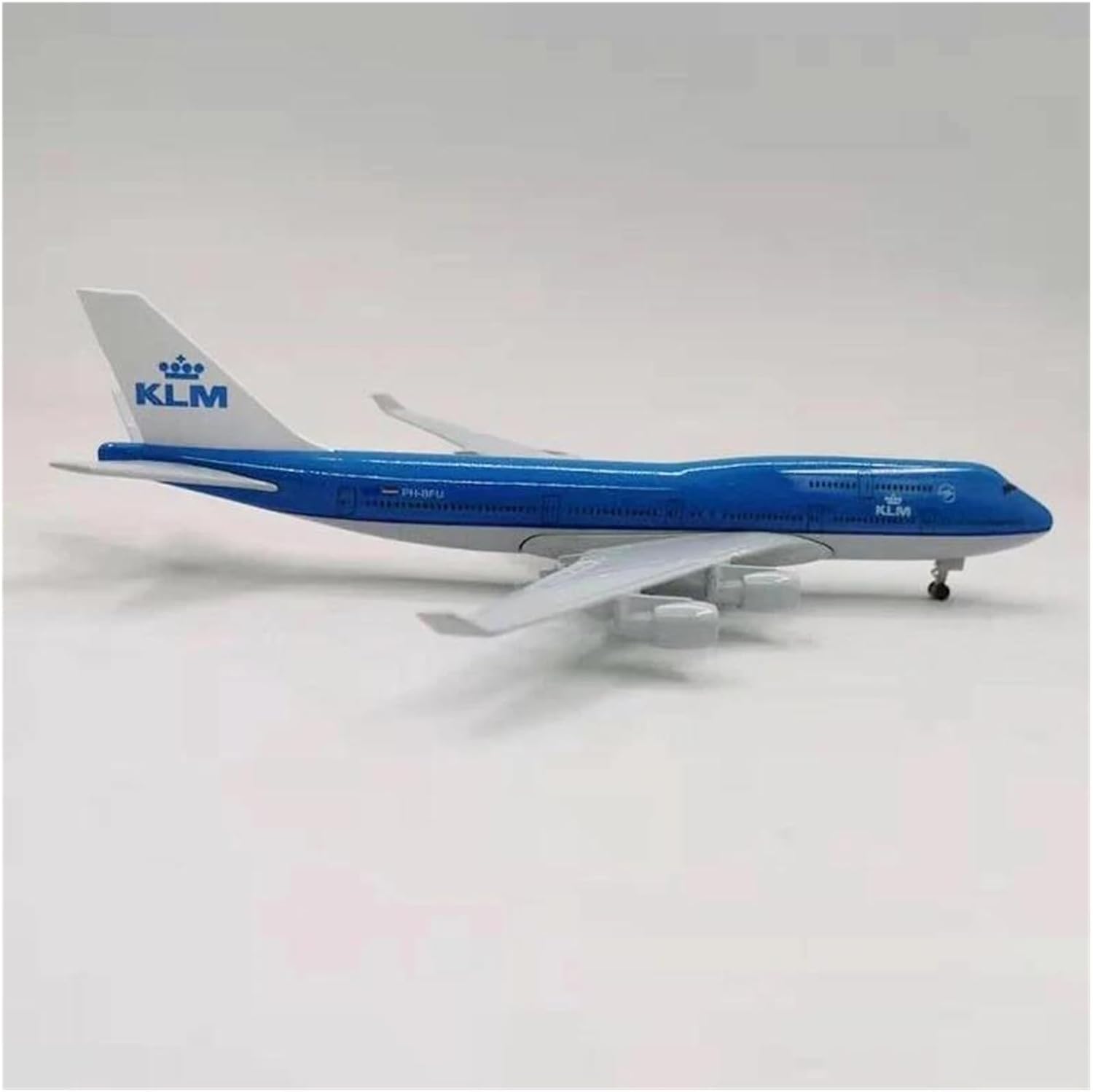 Scale Aircraft Model 20cm for KLM Royal Dutch Airlines Boeing 747 Simulation Finished Aircraft Model with Bracket Collection
