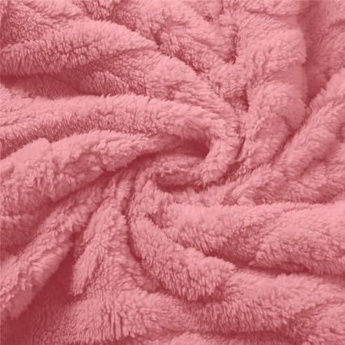 Winter Pajamas for Women Flannel Lounge Sets Cozy Fuzzy Sleepwear Pink L - image 5