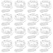 Olafus 16 Pack LED Fairy Lights, 2m 6.6ft 20 Silver Wire Micro LEDs String Lights with Battery (Included), IP68 Waterproof Firefly Light for Indoor Decor, Wedding Party, DIY, Cool White