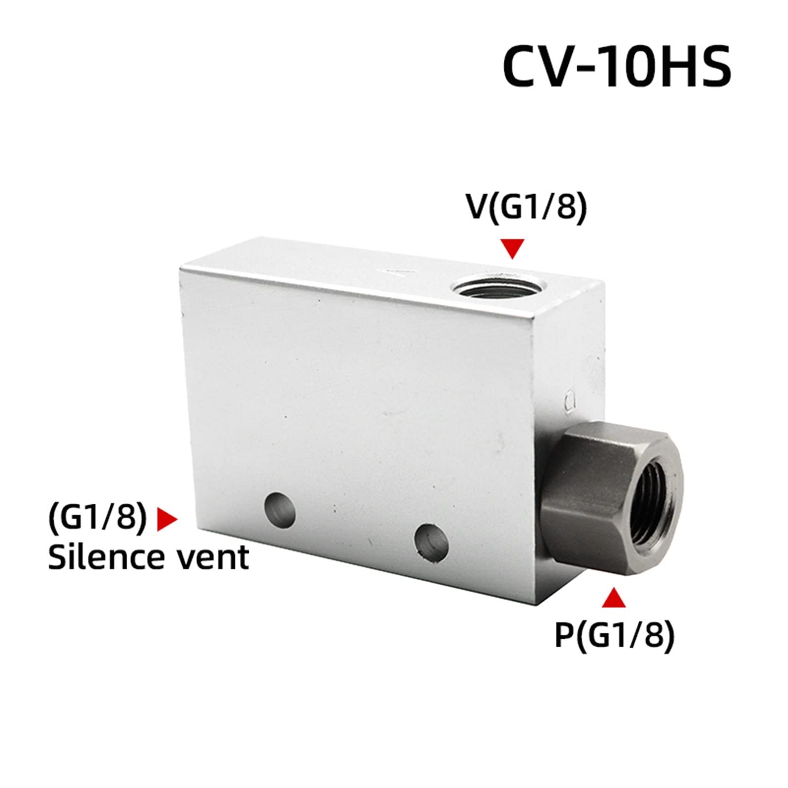 Générateur de Vide, éjecteur d'air, Pression pneumatique ACV CV-10 15 20 25, vanne contrôle négative, 1 pièces(Cv-10hs)