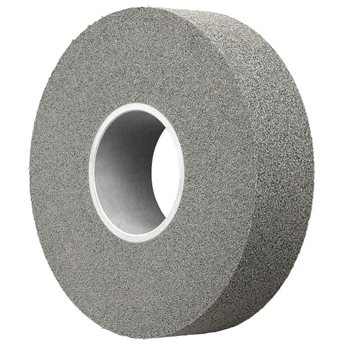 3M Scotch-Brite XL-WL Convolute Aluminum Oxide Medium Deburring Wheel - Medium Grade - Arbor Attachment - 14 in Dia 8 in Center Hole - Thickness 2 in - 2550 Max RPM - 13623 [PRICE is per WHEEL]