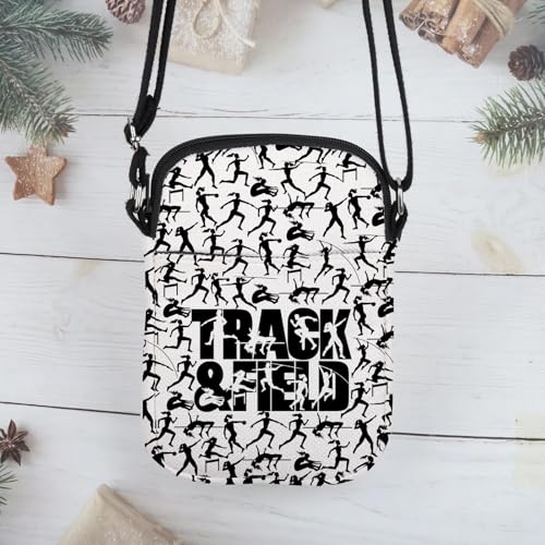 POFULL Track Field Shot Put Lover Gift Runner Athlete Gift Track and Field Crossbody Bag (TRACK FIELD) by POFULL - Used condition - Image 7