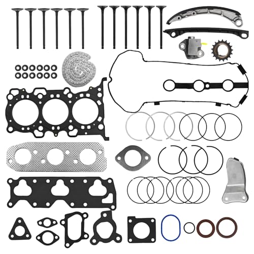 Image of 12140-73G01 Engine Overhaul Rebuild Kit Fit for Suzuki K6A Jimny JB23W JA22W Engine Repair Gasket Piston Ring Engine Rebuild Kit Replace# 12915-73G20 12911-73G00