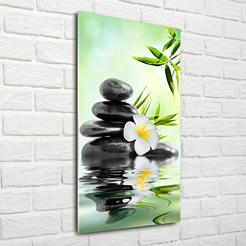 Tableaux pour la mur décoration zen vert bambou en plexiglas - 3