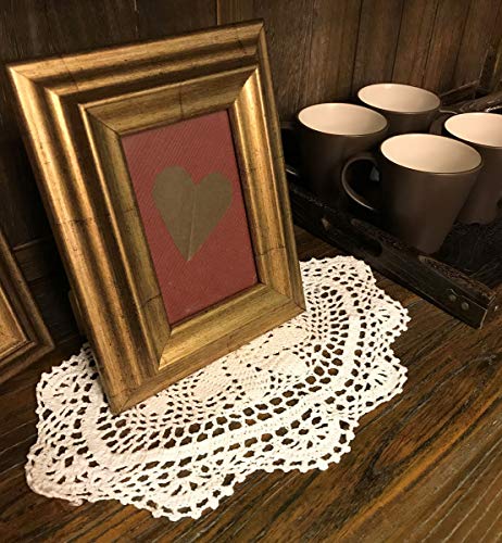 Janef White Handmade Crochet Cotton Table Mats Lace Doilies Doily Oval Lace Placemats 11 By 15 Inches 2Pc. #TOP3
